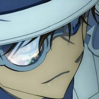 💎 Kaito Kid Detective Conan anime, manga, kaito kid, detective conan, mystery, thief telegram sticker