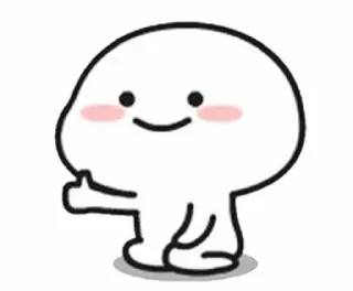 👍 kartun, jempol ke atas, imut, karakter, persetujuan whatsapp sticker