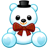 ™️ orso polare, orso, orsacchiotto, giocattolo, inverno, natale, carino whatsapp sticker