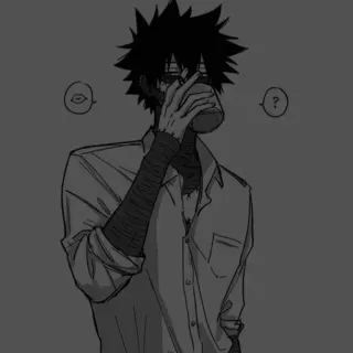 🌑 Dabi My Hero Academia anime, manga, dabi, my hero academia telegram sticker