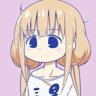 😐 Anime, Cartone animato, Carino, Ragazza, Kawaii telegram sticker