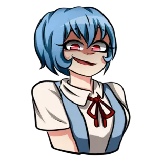 😍 Rei Ayanami Neon Genesis Evangelion anime, gadis, Rei Ayanami, Evangelion whatsapp sticker