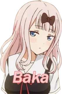 🙁 Baka Anime, Chibi, Słodkie, Dziewczyna telegram sticker