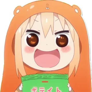 😄 ポテイト anime, cartoon, cute, snack, chips telegram sticker