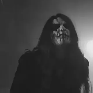 🕸 Black metal, Corpse paint, Música, Metal, Mal, Escuro telegram sticker
