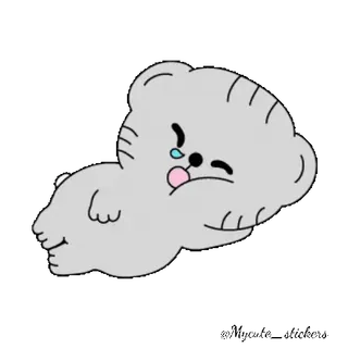 😴 Dibujo animado, Lindo, Animal, Personaje, Ilustración telegram sticker