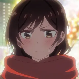 🍇 Chizuru Ichinose Rent-A-Girlfriend Anime, Chizuru Ichinose, Rent-a-Girlfriend, Manga, Słodkie, Dziewczyna whatsapp sticker