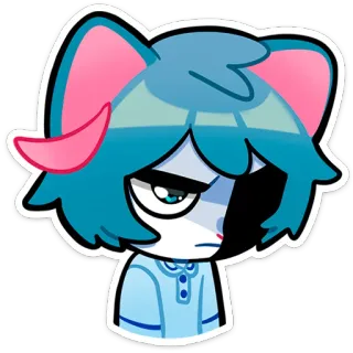 😠 Kreskówka, Zwierzę, Postać, Ilustracja, Słodkie telegram sticker