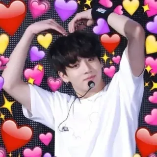 💜 Jungkook kpop, singer, music, heart, idol, cute, jungkook telegram sticker
