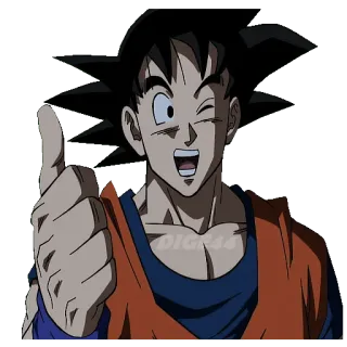 👌 Goku Dragon Ball DIGISS goku, dragonball, anime, daumen hoch whatsapp sticker