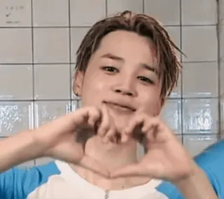 ❤️ heart, love, k-pop, person, hand heart telegram sticker