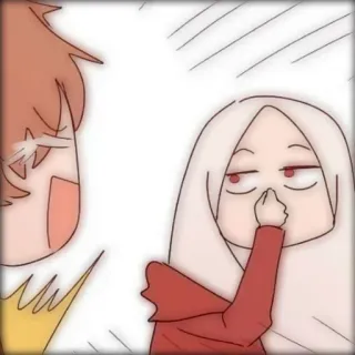 🤸‍♀ cartoon, personage, middelvinger, beledigend gebaar, grappig, humor, anime, meisje telegram sticker
