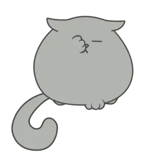 🙄 고양이, 귀여운, 동물, 만화, 스티커 telegram sticker