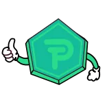👍 dessin animé, pièce, pouce levé, vert, positif, personnage telegram sticker