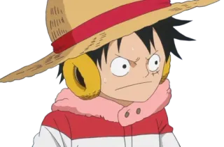 😠 Monkey D. Luffy One Piece Anime, One Piece, Monkey D. Luffy, Dibujos animados, Personaje, Luffy whatsapp sticker