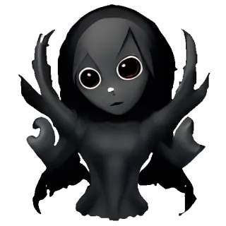🥑 призрак, персонаж, жуткий, милый, монстр, существо whatsapp sticker