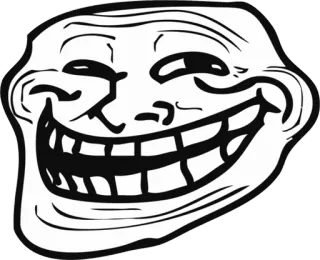 😂 Trollface Meme, Troll, Internet, Quadrinhos telegram sticker