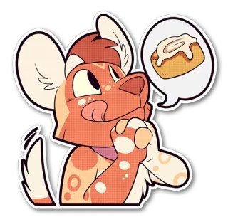 Cinnamon Wild Dog telegram stickers