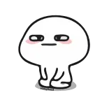 😐 Kartun, Imut, Ekspresi, Emosi, Gumpalan, Berjalan telegram sticker