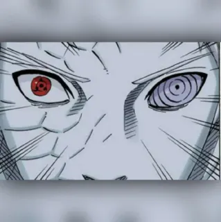 ⚫️ Obito Uchiha Naruto Anime, Manga, Occhi, Sharingan, Rinnegan, Villain telegram sticker