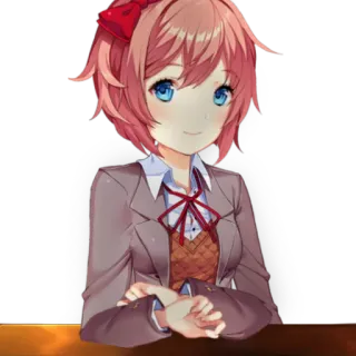 🙂 Sayori Doki Doki Literature Club! Anime, Personaggio, Sayori, Carino, Doki Doki Literature Club telegram sticker