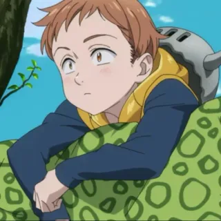 👀 King The Seven Deadly Sins Аниме, Персонаж, Семь смертных грехов, Кинг, Мультфильм telegram sticker