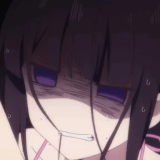 💕 anime, woman, girl, expression, upset telegram sticker