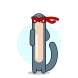 🤦‍♂️ berang-berang, kartun, masker, binatang, imut telegram sticker