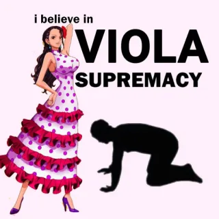 🙇 Viola i believe in VIOLA SUPREMACY Аниме, Манга, Персонаж, Женщина, Превосходство telegram sticker