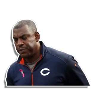 😟 hombre, deportes, atleta, Chicago Bears telegram sticker