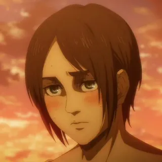 🖤 Ymir Attack on Titan アニメ, キャラクター, 女性, ユミル, 進撃の巨人 telegram sticker