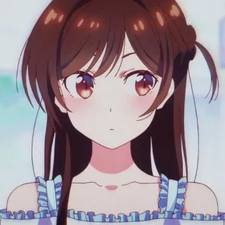 👀 Chizuru Ichinose Rent-A-Girlfriend Anime, Cô gái, Dễ thương, Chizuru, Rent a Girlfriend, Kawaii whatsapp sticker