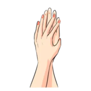 ❤ Hände, Geste, Finger, Maniküre, verschlossene Hände whatsapp sticker