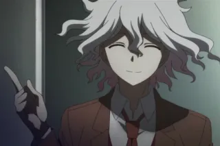 💡 Nagito Komaeda Danganronpa anime, nagito komaeda, danganronpa, character, videogame telegram sticker