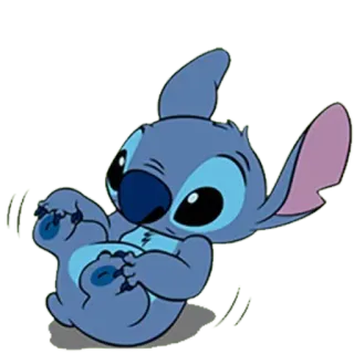 😌 Stitch Lilo & Stitch Cartoon, Niedlich, Blau, Disney, Alien telegram sticker