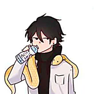 🐈‍⬛️ PACIFIC SWS persoon, slang, drinken, anime, cartoon, personage, drank telegram sticker