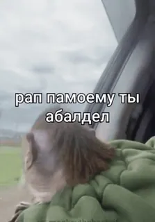 🥹 рап памоему ты абалдел ลิง, ตลก, รัสเซีย, วลี telegram sticker