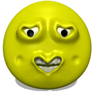 ❤ 表情符号, 笑脸, 黄色, 脸 telegram sticker