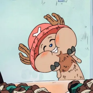 🍗 Tony Tony Chopper One Piece Anime, One Piece, Chopper, Lindo, Dibujos animados telegram sticker