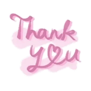 🤗 Thank you danke, dankbarkeit, herz, rosa, kursive telegram sticker
