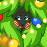 👀 christmas, christmas tree, holiday, festive, lights, cartoon telegram sticker