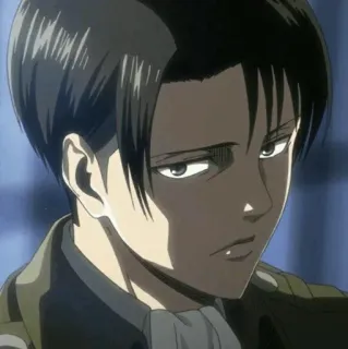 ⛓ Levi Ackerman Attack on Titan Anime, Charakter, Manga, Levi, Attack on Titan telegram sticker