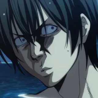 ⚓️ anime, Grand Blue, rosto, assustado telegram sticker