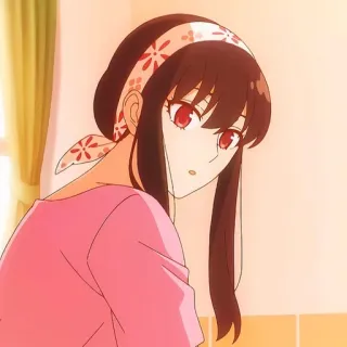 🙂 Yor Forger Spy × Family anime, cartoon, yor forger, spy x family, woman, character telegram sticker