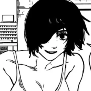 🙂 Reze Chainsaw Man anime, manga, character, reze, chainsaw man, illustration telegram sticker
