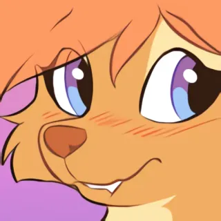 😳 fictional furry telegram sticker