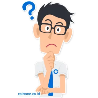 🙄 coinone.co.id вопрос, смущенный, думает, мужчина, очки, неуверенный whatsapp sticker