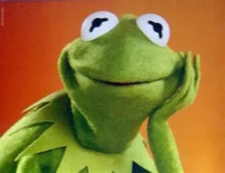😐 Kermit Kermit la rana, Muppet, Rana, Verde, Burattino, Kermit telegram sticker