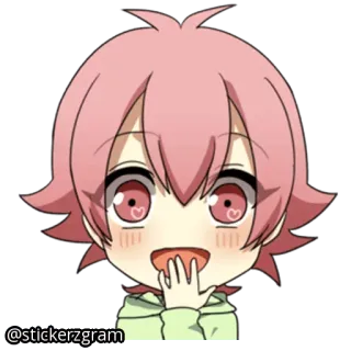 😍 @stickerzgram Аниме, Милый, Мультфильм, Стикер telegram sticker