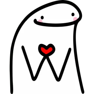 😀 하트, 사랑, 귀여운, 만화, 캐릭터, 스티커 telegram sticker